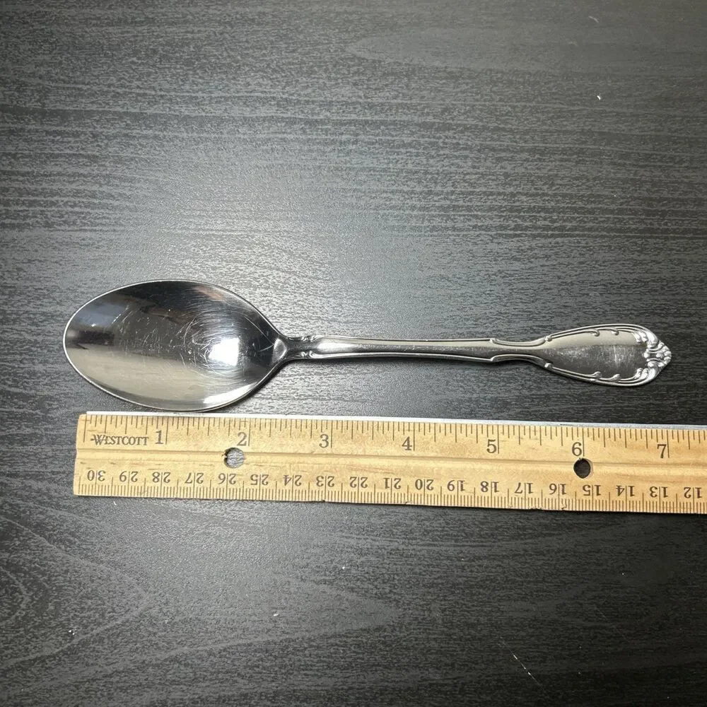 12 Pc Noritake Serenade 18/8 SS, Serving Spoon/fork, Long Sp, Knives, Tbsp, B Kn